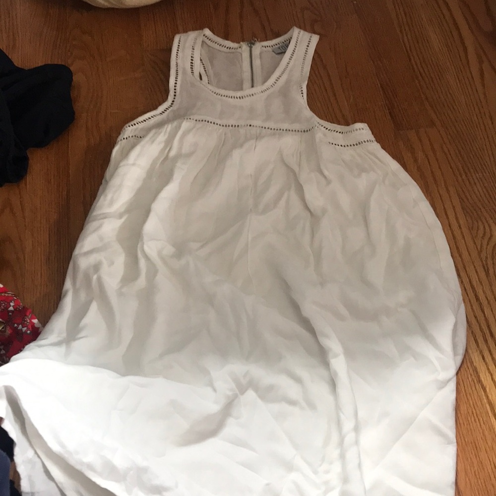 White halter dress